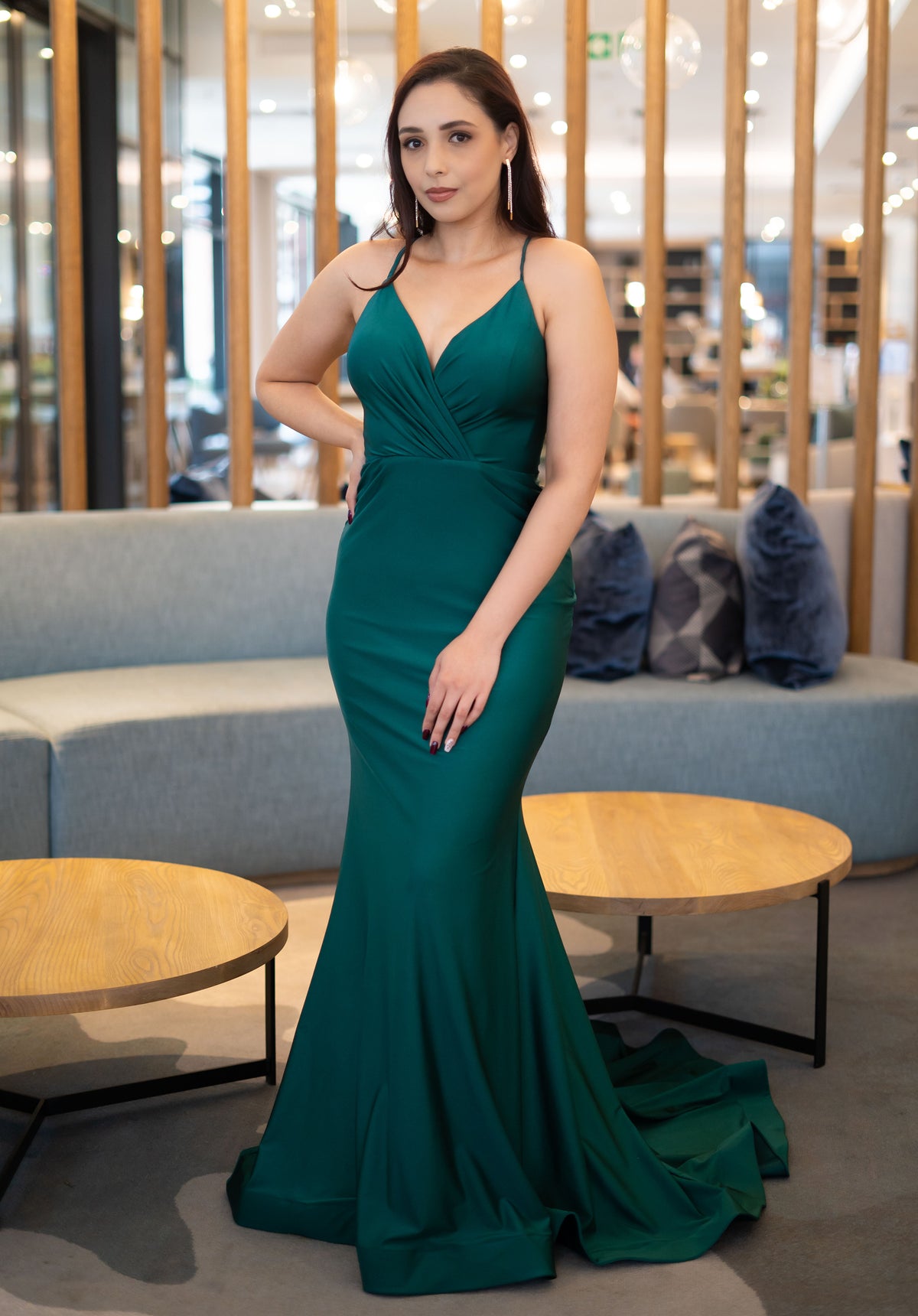 Emerald Mermaid Full-Length Dress